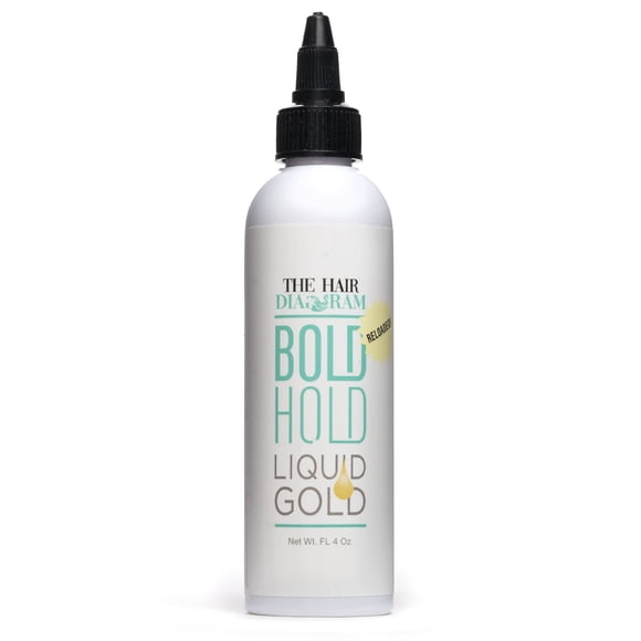 Gel de encaje sin pegamento The Hair Diagram Bold Hold Gold, 120 ml