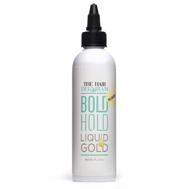 Gel de encaje sin pegamento The Hair Diagram Bold Hold Gold, 120 ml