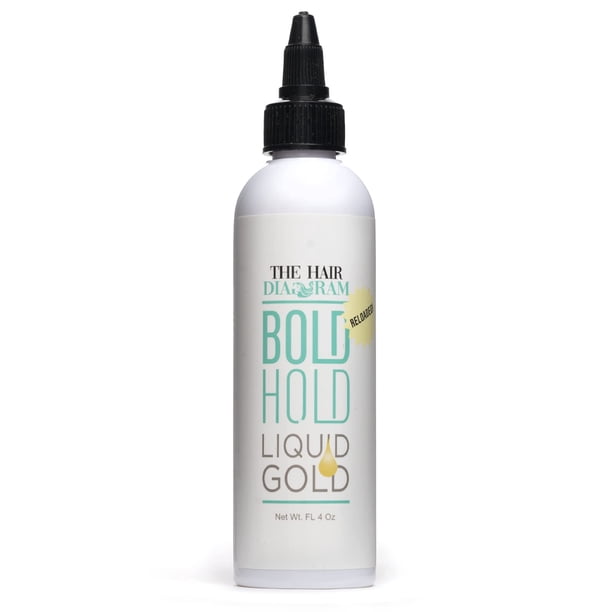 Gel de encaje sin pegamento The Hair Diagram Bold Hold Gold, 120 ml