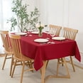 thumbnail image 1 of Mantel maxmill Jacquard rectangular de 152 x 356 cm, rojo, impermeable, 1 of 9