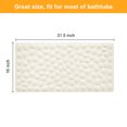 thumbnail image 4 of Semfri Non-Slip Bath Tub Shower Mat 16x31.5 inch Soft Rubber Bathroom Bathmat with Strong Suction Cups Comfort on Feet Beige, 4 of 5