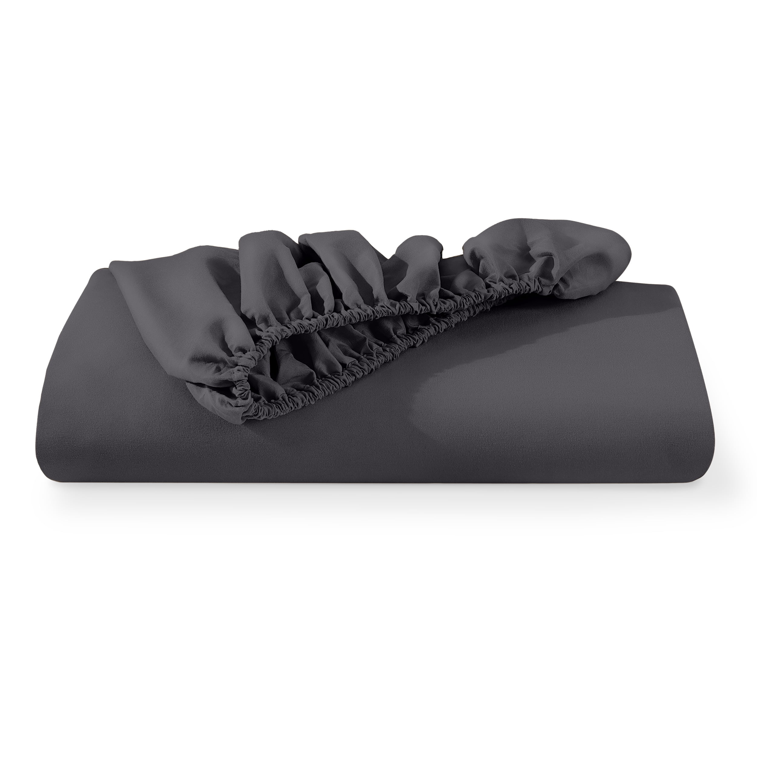 Bare Home Luxury 1800 Collection Fitted Sheet, Ultra-Soft, Deep Pocket, Queen, Forged Iron Gray