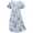 P-GreenFloral, variant on FEREMO Plus Size Nightgowns for Women Floral Print Nightshirt V Neck Sleepshirt Short Sleeve Sleepwear