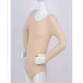 thumbnail image 3 of TiaoBug Girls Long Sleeve Ballet Dance Leotard One Piece Gymnastics Jumpsuit Unitard 3-12 Apricot 10, 3 of 4