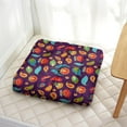 thumbnail image 3 of Boho Style Meditation Cushion, Paisley Square Floor Pillow for Yoga and Relaxing Moments 22 x 22, 3 of 7