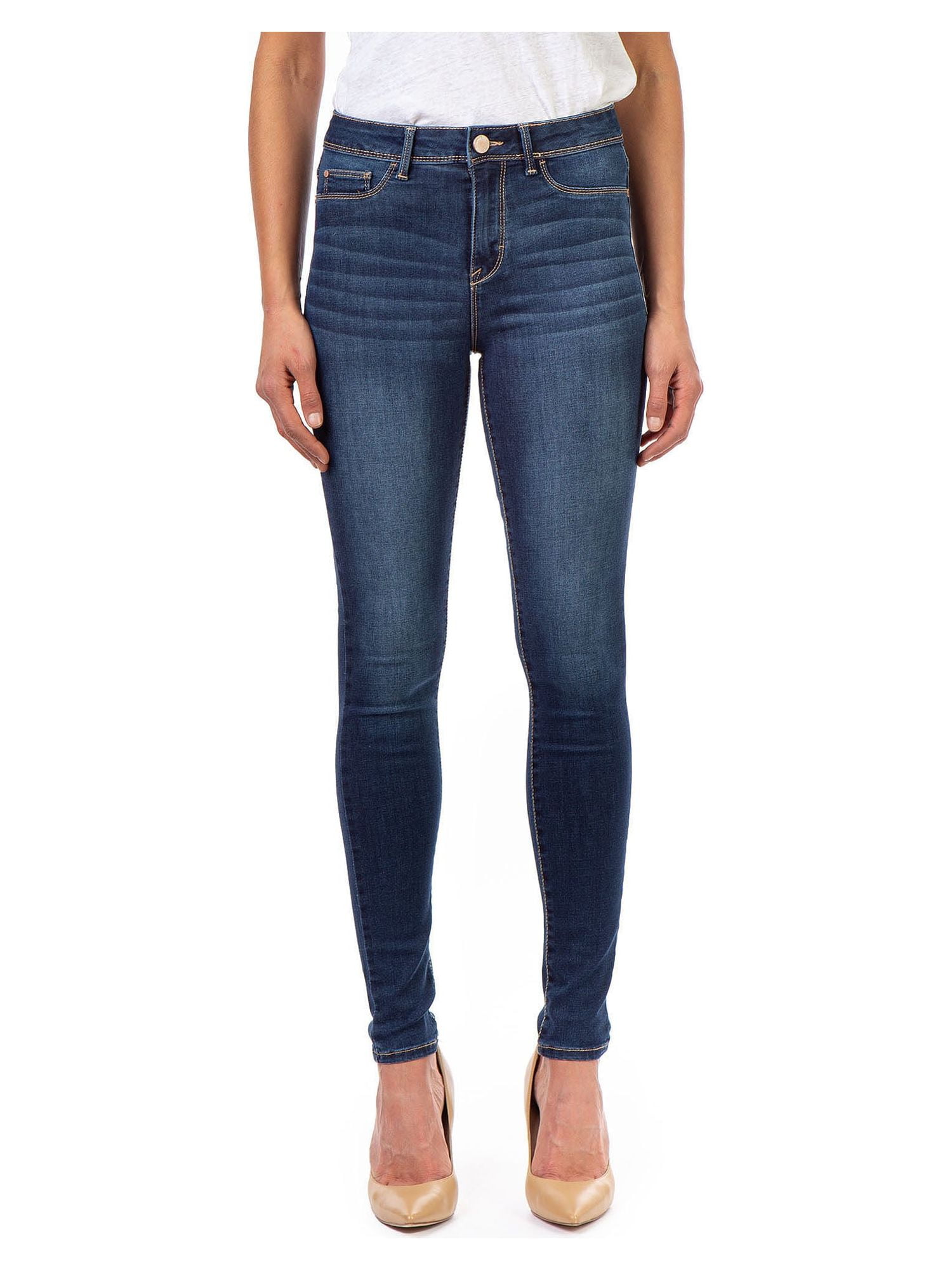 Jordache Women's and Women's Plus Essential High Rise Super Skinny Jean, Sizes 2-22