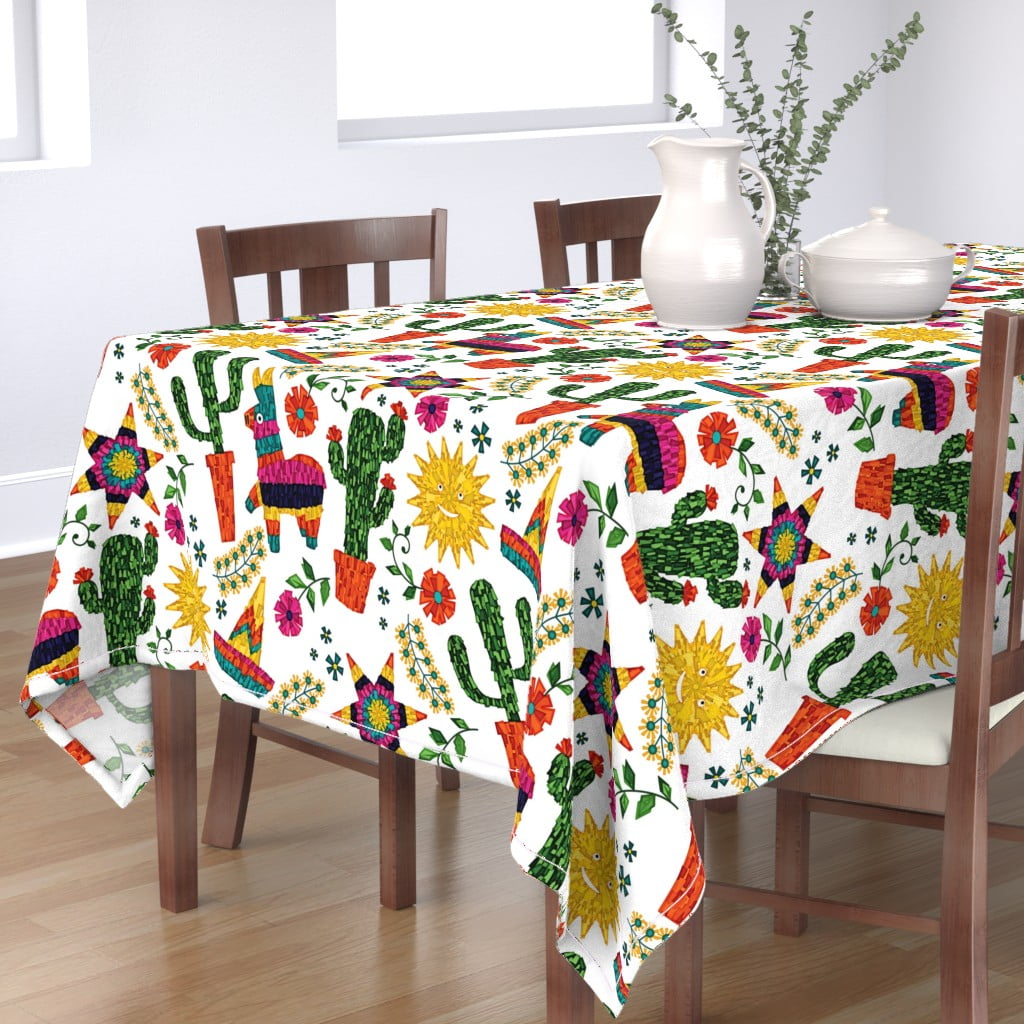 Tablecloth Pi√±Ata Mexico Mexican Fiesta Cinco De Mayo Pinata Cotton