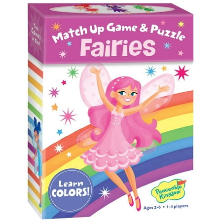 Fairies 24 Card Color Match Up Memory Game and Floor Puzzle for Kids, Have fun with your fine fairy friends while playing three ways with one.., By Peaceable (Games To Play With Your Best Friend)