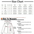 thumbnail image 3 of WXLWZYWL Winter Coats for Women Women'S 3/4 Sleeve Printing Casual Tops Blouse Cardigan Light Blue, 3 of 5