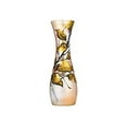 thumbnail image 2 of Victoria Bella 20" Decorative Vase, Abstract Beige Leaf, European Glass with a Handmade Unique Pattern, 2 of 2