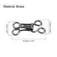 thumbnail image 2 of 40pcs Sewing Hook and Eye Closure Suitable for Bra Clothing Trousers Skirt Sewing DIY Craft Black, 2 of 6