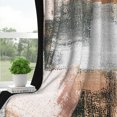 thumbnail image 4 of Dashan Brown Grey Abstract Blackout Curtains for Bedroom Living Room Decor Grommet Window Drapes 42x63 Inch,2 Panels, 4 of 7