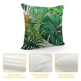 thumbnail image 4 of COMIO Tropical Palm Leaf Throw Pillow Covers Green Banana Leaves Print Pillow Case Hawaiian Plant Outdoor Decorative Pillowcase for Patio Deck Couch Bed Sofa Home, 4 of 5