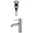 thumbnail image 1 of American Imaginations AI-29485 1 Hole CUPC Approved Lead Free Brass Faucet Set In Chrome Color - Overflow Drain Incl., 1 of 5