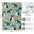 thumbnail image 3 of 2 Pcs Funny Kitchen Towels,Boston Terrier Floral Flowers Microfiber Dish Towels,Kitchen Tea Towels,Kitchen Towel Set (18" X 26"), 3 of 3