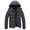 Dark Grey, variant on Men's Winter Coat Hooded Puffer Jacket Quilted Thicken Down Alternative Coat Dark Grey, Medium