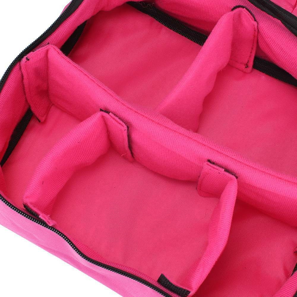Makeup Bag Case Portable Handle Storage Organizer Travel Bag Wash Bag, Pink