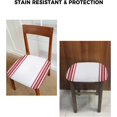thumbnail image 5 of Dining Room Chair Seat Covers, Farmhouse Decoration Checkered Plaid Gingham Navy Blue and White Removable Stretch Chair Seat Cushion Slipcovers Protector for Holiday Party, Set of 2, 5 of 5
