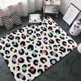 thumbnail image 3 of colorful Leopard printA Shaggy Area Rug, Rugs for Living Room Bedroom Non Slip Door Mat Indoor Carpet Machine Washable Nursery Home Decor Floor Mats for Entryway 60x39in-#, 3 of 5