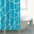 thumbnail image 4 of Ensemble de Rideau de Douche avec Doublure à Boutons-Pression, Tissage Bleu Minimaliste Moderne (3) Rideaux de Douche Doublure de Douche Réutilisable, Doublure de Rideaux en Polyester à Motif, 72x72 Pouces, 4 of 4