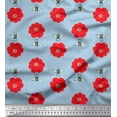 thumbnail image 1 of Soimoi Poly Crepe Fabric Floral & Bee Insects Printed Craft Fabric by The Yard 52 Inch Wide, 1 of 1