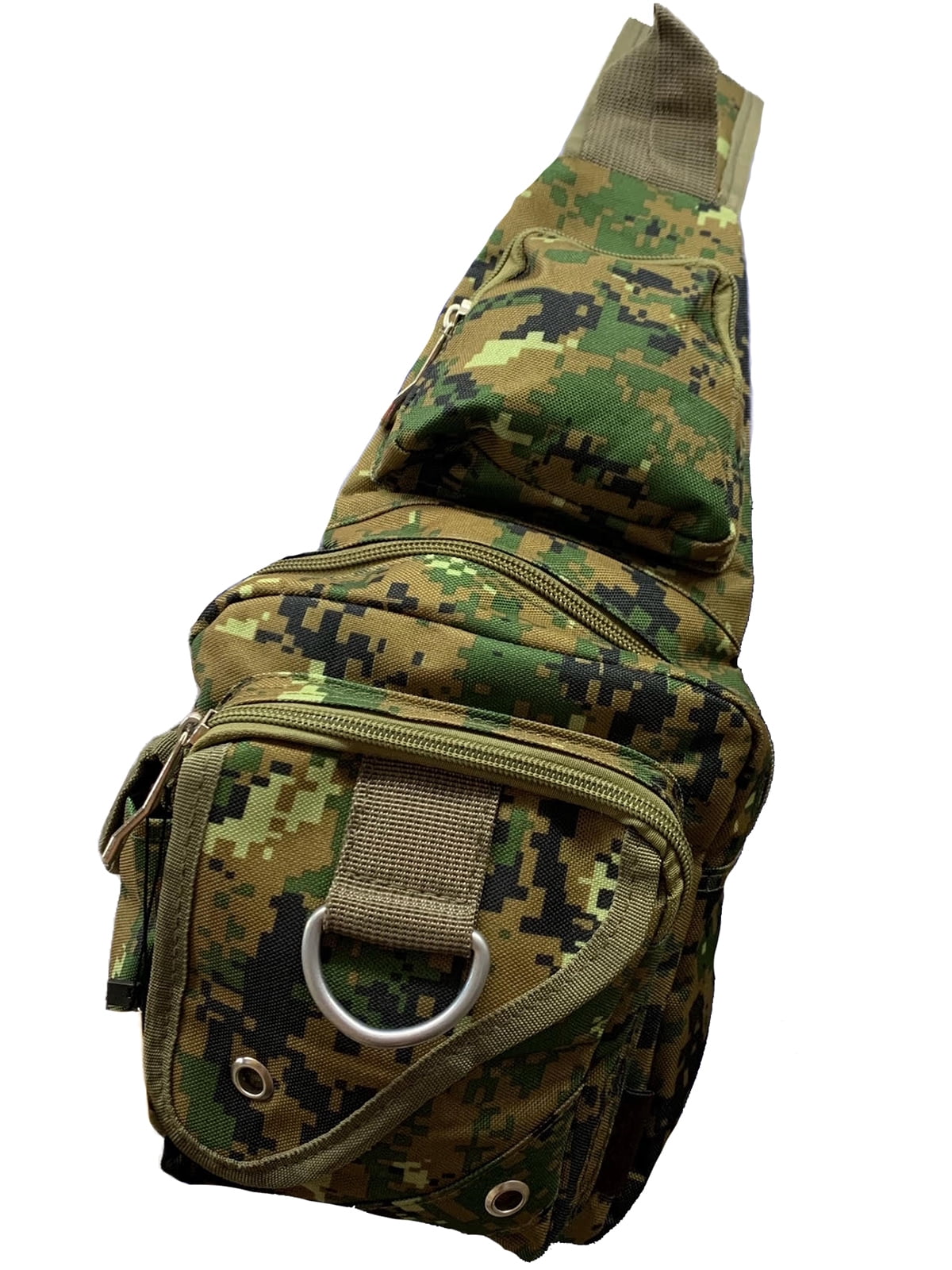 Gravity Trading Front Flap Crossbody Adjustable Sling Bag - Camo