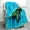 Turtle6, variant on Sea Turtle Blanket Comfort Warmth Abstract Tortoise Blue Blanket for Couch Bed Chair Office Sofa 50"x60"