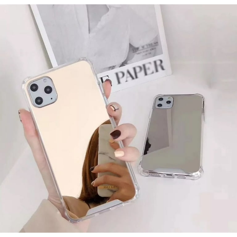 Colored Mirror Plating Apple iPhone Case (Rose Gold) Soft TPU