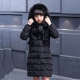 thumbnail image 4 of Birdeem Enfants Garçons Filles Hiver Veste à Capuche Chaude à Boutons Manteaux, 4 of 5