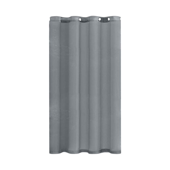Grey Sheer Curtains Long Transparent Voile Window Drapes Rod Pocket Gauze Curtains For Living Room Bedroom 51.9X72 Inches Sunshade Privacy Light Filtering Soft Polyester Fabric Easy Instal