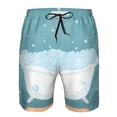 thumbnail image 3 of Goofa Bathtub with Soap Bubbles Printed Mens Swim Trunks Summer Quick Dry Short Beach Swimwear Bathing Suits-Large, 3 of 9