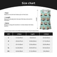 thumbnail image 5 of Gukieu Fox Print Women's Quick-drying Fitness Vest, Round Neck Sleeveless Fitness T-shirt, Suitable for Yoga, Sports-X-Large, 5 of 7