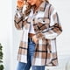 thumbnail image 5 of Puntoco Mujeres Moda Casual Cómodo Manga Larga tops Chaqueta Outwear Puntoco Puntoco-5653, 5 of 6
