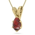 thumbnail image 6 of SuperJeweler 1 1/2 Carat Pear Shape Garnet Necklace In 14K Yellow Gold Over Sterling Silver, 18 Inches For Women, 6 of 6