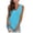 Blue, variant on gakvbuo Summer Plus Size Tank Top for Women Summer Tops Dressy Casual Trendy V Neck T Shirts Rolled Sleeveness Tie Dye Gradient Printed Side Split Vest Blouse Tee