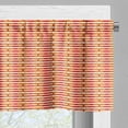 thumbnail image 3 of Ambesonne Abstract Window Valance, Bicolour Unusual Motif, 54" X 18", Dark Orange Vermilion, 3 of 5