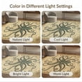 thumbnail image 7 of ODIKA 2'x3' Washable Doormat Non-Slip, Low Pile Octopus Koi Sepia Pirate Chart Creature Sucker Maritime Theme for Entryway, Kitchen, Laundry Room, 7 of 7