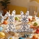 thumbnail image 3 of Decoraciones de Fiesta Azules Y Blancos Serie de Porcelana Azul Y Blanco Conejos de Tela Ornamentos Conejos de Pascua Suministros de Diseño de Fiesta de Vacaciones Decoraciones de Pascua para el Hogar, 3 of 6