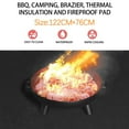 thumbnail image 3 of Awdenio Fire Resistant Fireproof Fiber Protection Floor Grass Outdoor Charcoal Barbecue Fire Pot Mat, 3 of 6