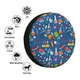thumbnail image 4 of Goofa Different Chemical Things Pattern Universal Tire Cover for Jeep, SUV, Truck, and Trailer – Waterproof, UV-Resistant,Easy to Install, Fits 14"-17" Tires-16 inch, 4 of 6