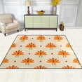 thumbnail image 3 of Coolnut Cute Turkeys Red Polka Dot Lightweight Carpet Mats, 6'8" x 4'10" Area Soft Rugs Floor Mat Rug Home Decoration for Kids Room Living Room, 80"x 58", 3 of 6