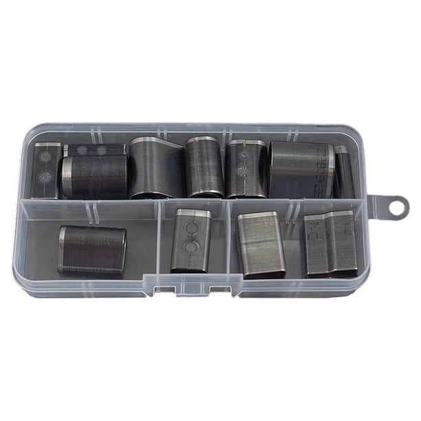 Scienceny Caja de teléfono de cuero profesional Juego de surtido de perforadoras de agujeros de metal Herramienta de perforación Kit surtido Kits y herramientas para tallar 18 piezas/juego