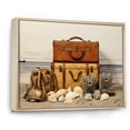 thumbnail image 2 of Designart "Beach Travels composition III" Nautical & Beach Floater Framed Canvas Wall Art, 2 of 7