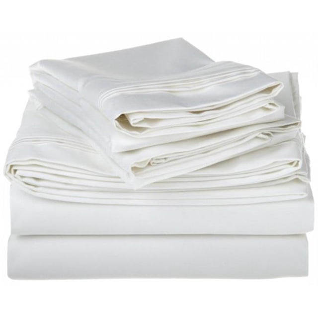 Egyptian Cotton 1500 Thread Count Solid Sheet Set Full-White
