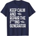 thumbnail image 1 of Keep Calm And Repair The Generator Video game T-Shirt - Black - S, 1 of 2