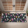 thumbnail image 2 of Black Daisy Flower Colorful Blooms Pattern Door Rugs,Washable Non Slip Door Mats Indoor,Decorative Door Mats,Entry Mat Indoor for Entrance,Bedroom,Kitchen,Bathroom,16"x47", 2 of 6