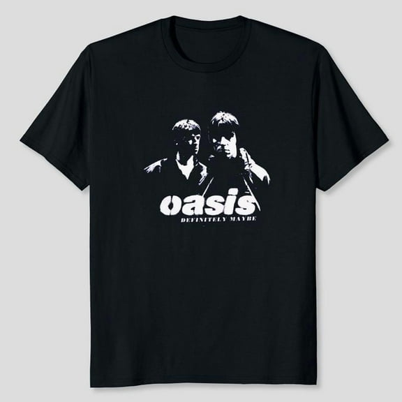 Oasis Photo Stencil Navy T-Shirt Unisex, Sizes S-5XL, Tbun