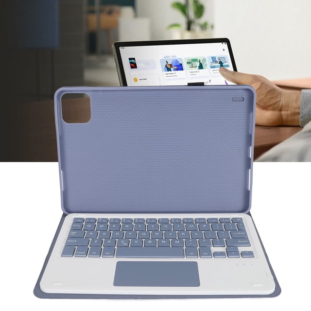 Keyboard Case, Multi Angles Stand TouchPad Keyboard Case with Magnetic Removable no wire Keyboard, Detachable Keyboard for Mi Pad 6 6 Pro 11 Inch 2023 PU
