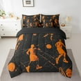 thumbnail image 2 of Erosebridal Eat Sleep Bedding Sets Twin Size, Basketball Player Comforter Sets with Sheets, Sports Lover Reversible Bedding Twin Size, Super Cozy Bedroom Decor, 7-Piece, 2 of 6