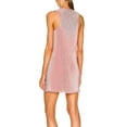 thumbnail image 3 of Liacowi Women Sheath Dress, Solid Color Twist Halter Neck Short Skirt, Sleeveless Off-the-shoulder One-piece, 3 of 5